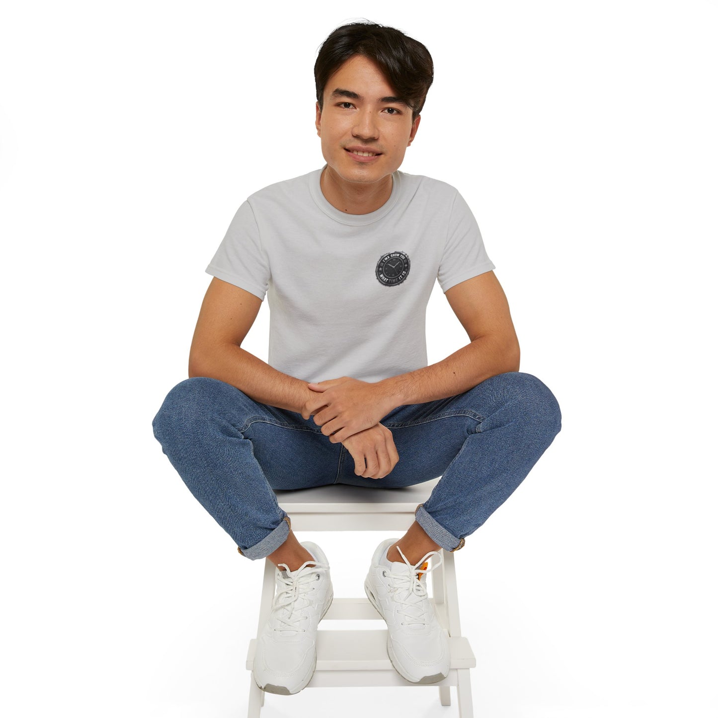 Surf Club Pocket Tee — Retro Wave Logo Cotton T-Shirt