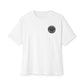Vintage Patch Logo Tee — Minimal Chest Emblem Casual T‑Shirt