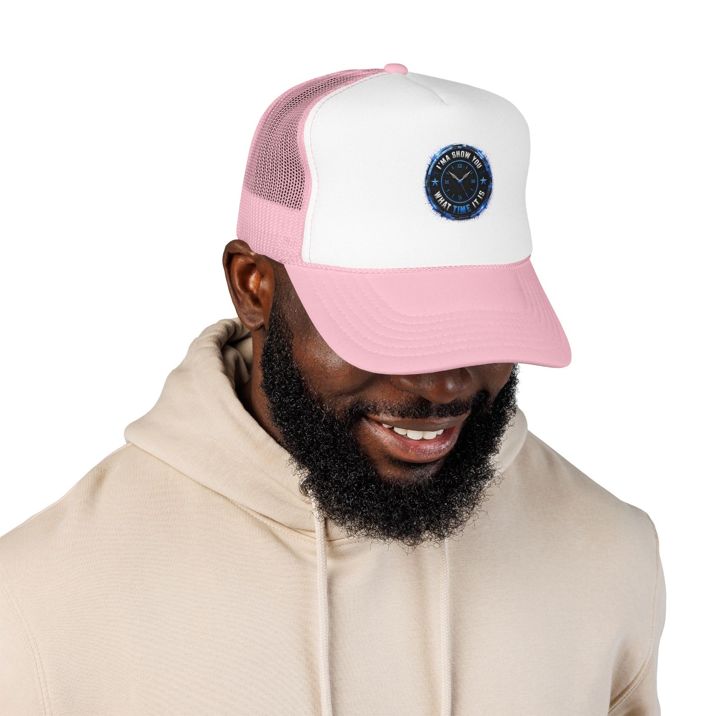 Retro 'Time Is What Time It Is' Foam Trucker Hat