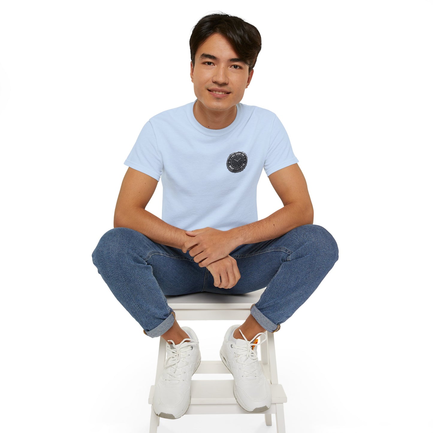 Surf Club Pocket Tee — Retro Wave Logo Cotton T-Shirt