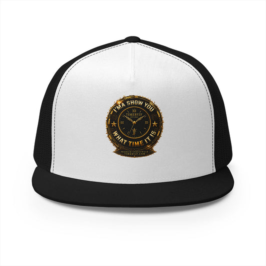 Trucker Cap — 'I’MA SHOW YOU WHAT TIME IT IS' Vintage Compass Logo Snapback