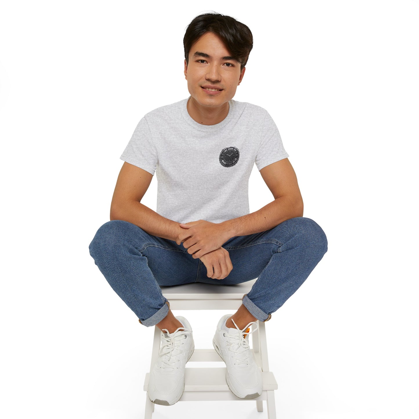 Surf Club Pocket Tee — Retro Wave Logo Cotton T-Shirt