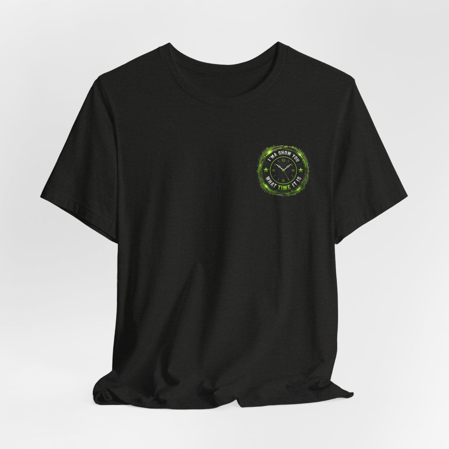 T‑Shirt — Green Camo Tactical Clock Logo Tee