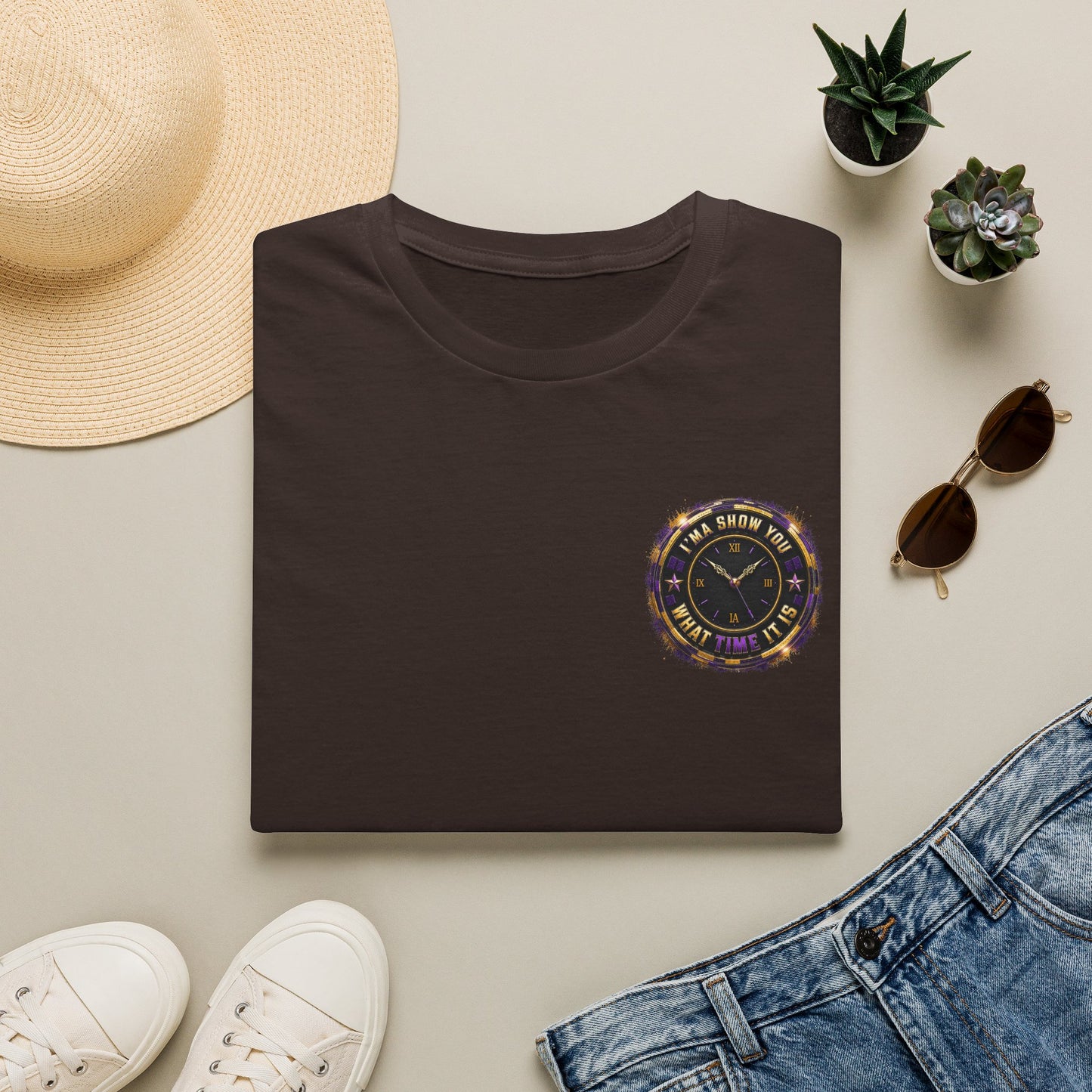 Astrology Clock Tee — "The Stars Know Time" Minimal Horoscope T-Shirt
