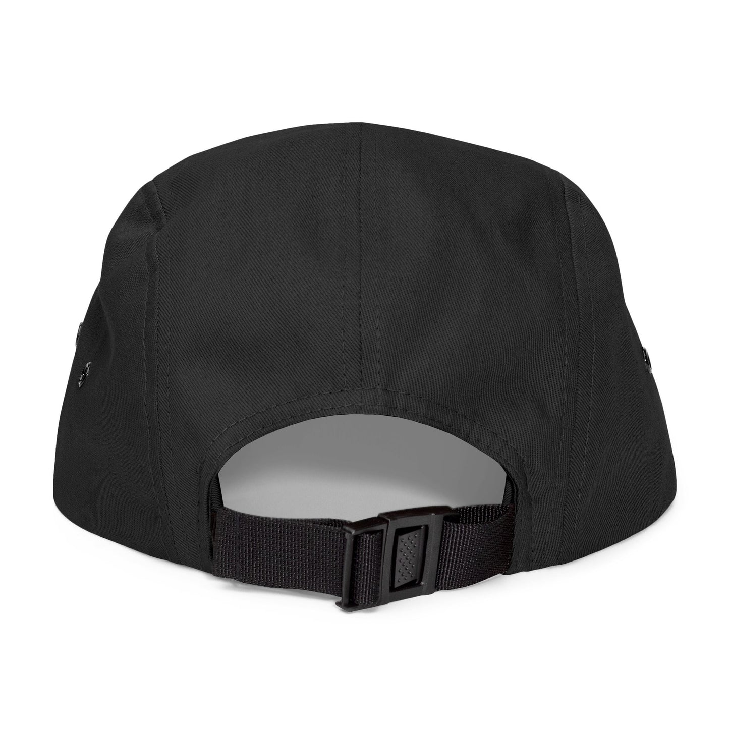 Embroidered Compass Badge 5-Panel Cap — Khaki Outdoor Adventure Hat