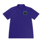 Men's Sport Polo — Blue Compass Badge Performance Golf Shirt