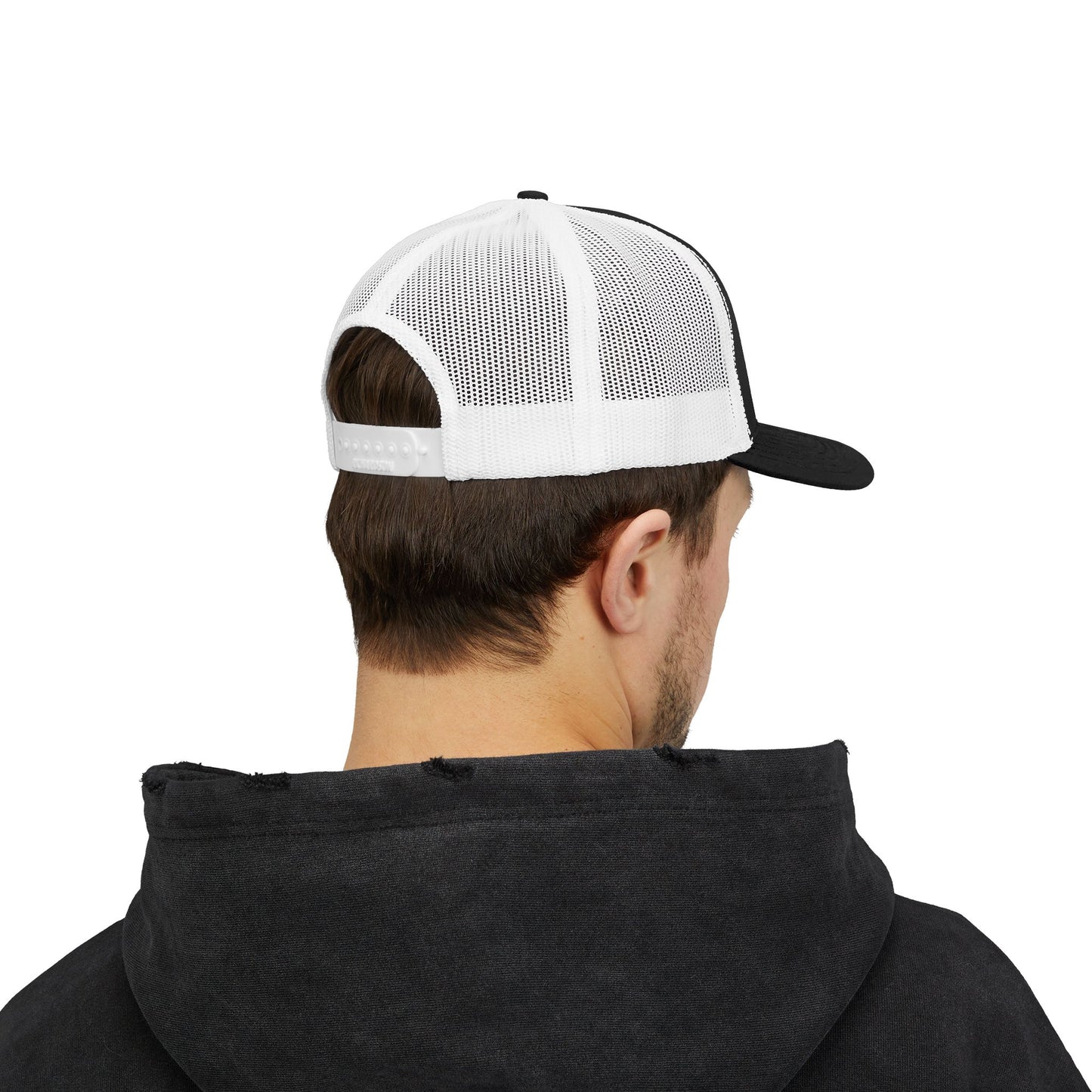 Trucker Cap — Distressed Round Patch 'Don't Ask Me' Vintage Logo