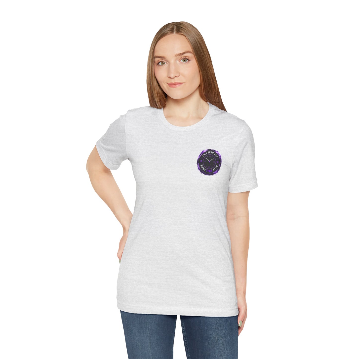 Pocket Cosmic Clock Tee — "Time to Glow" Graphic T‑Shirt