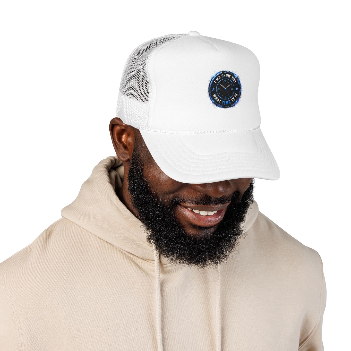 Retro 'Time Is What Time It Is' Foam Trucker Hat