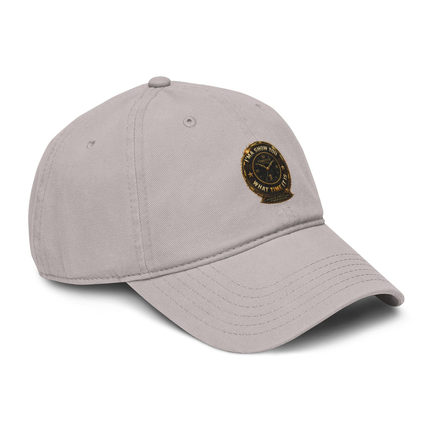 Washed Cotton Baseball Cap with Vintage Compass Patch - Adventure Travel Hat