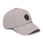 Washed Cotton Baseball Cap with Vintage Compass Patch - Adventure Travel Hat