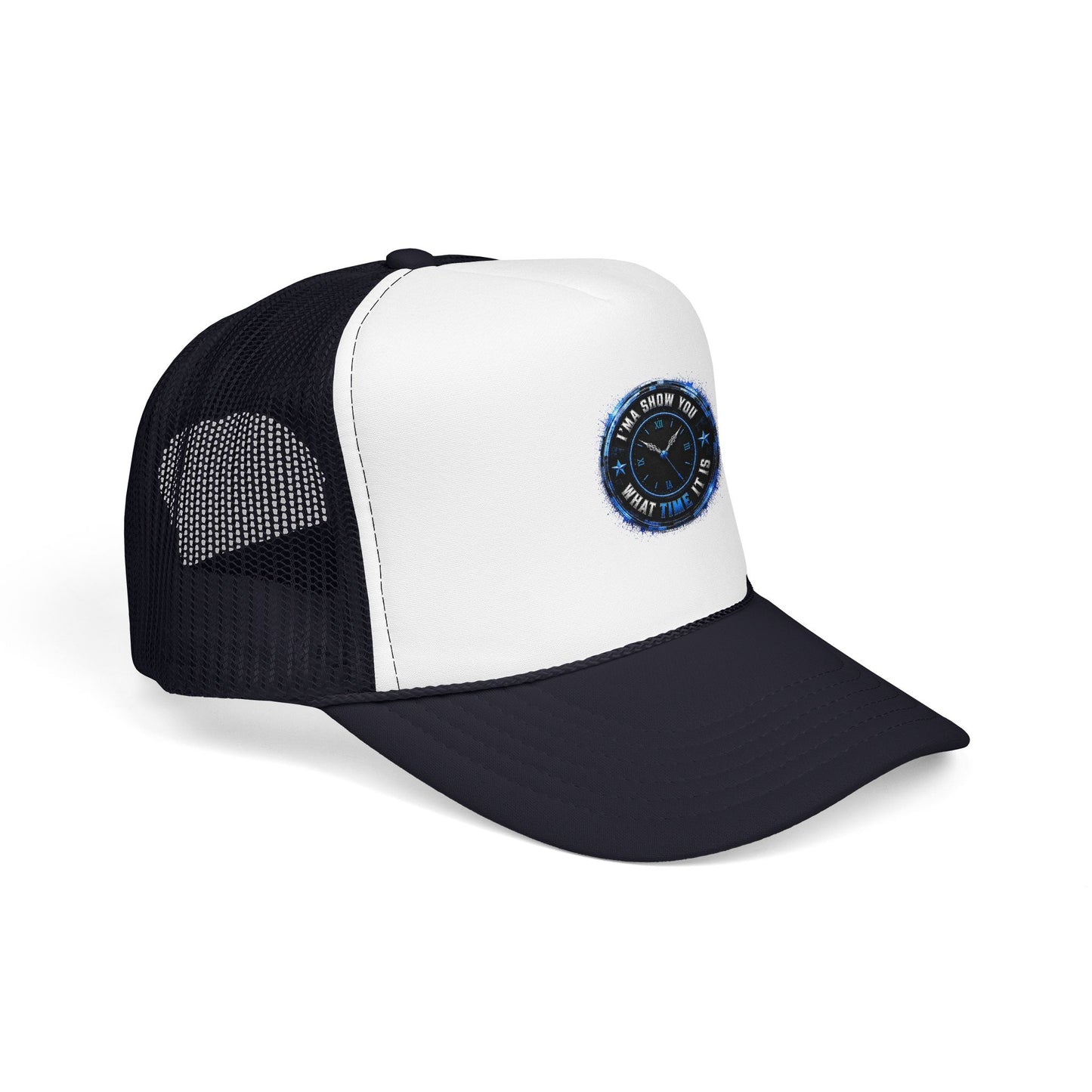 Retro 'Time Is What Time It Is' Foam Trucker Hat