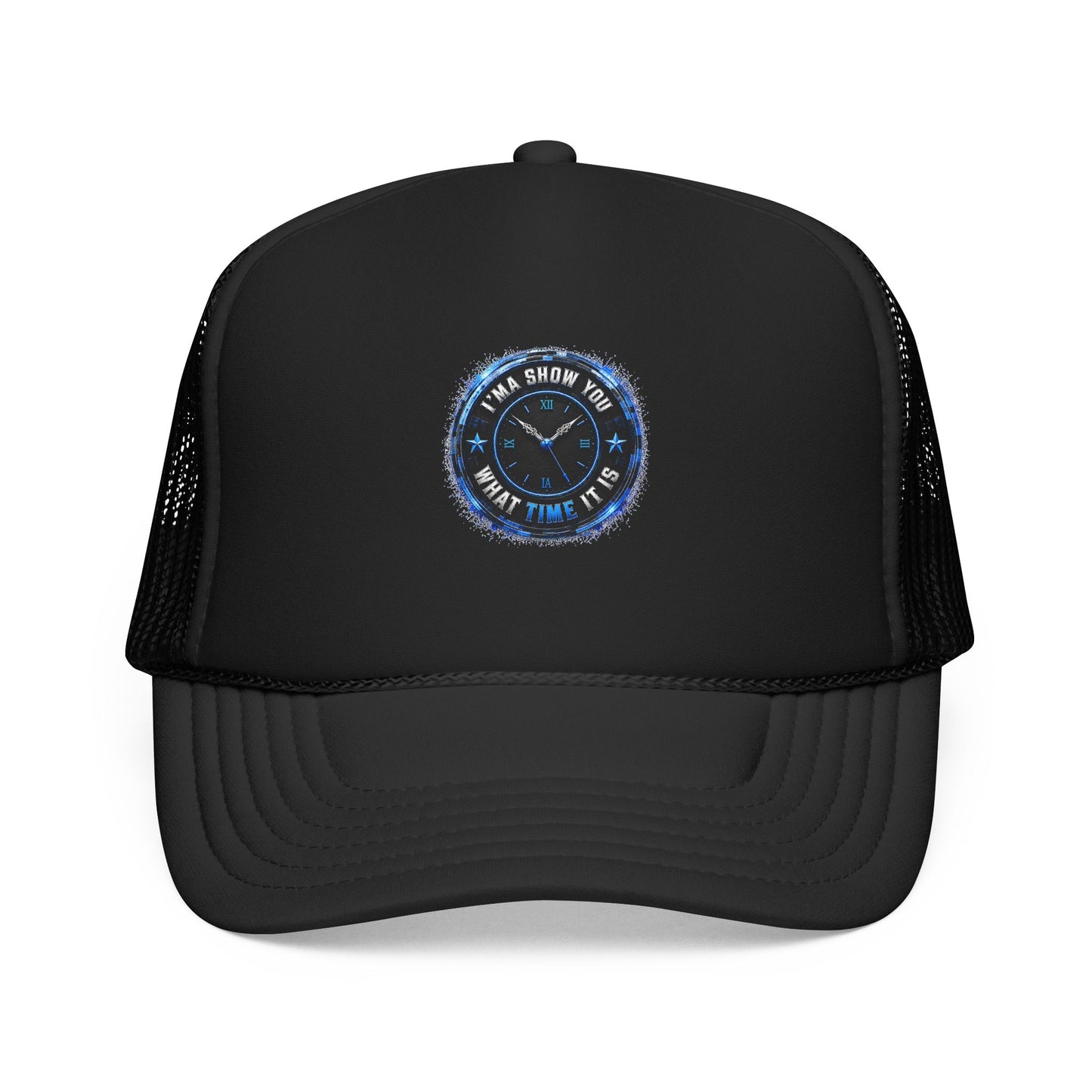 Retro 'Time Is What Time It Is' Foam Trucker Hat