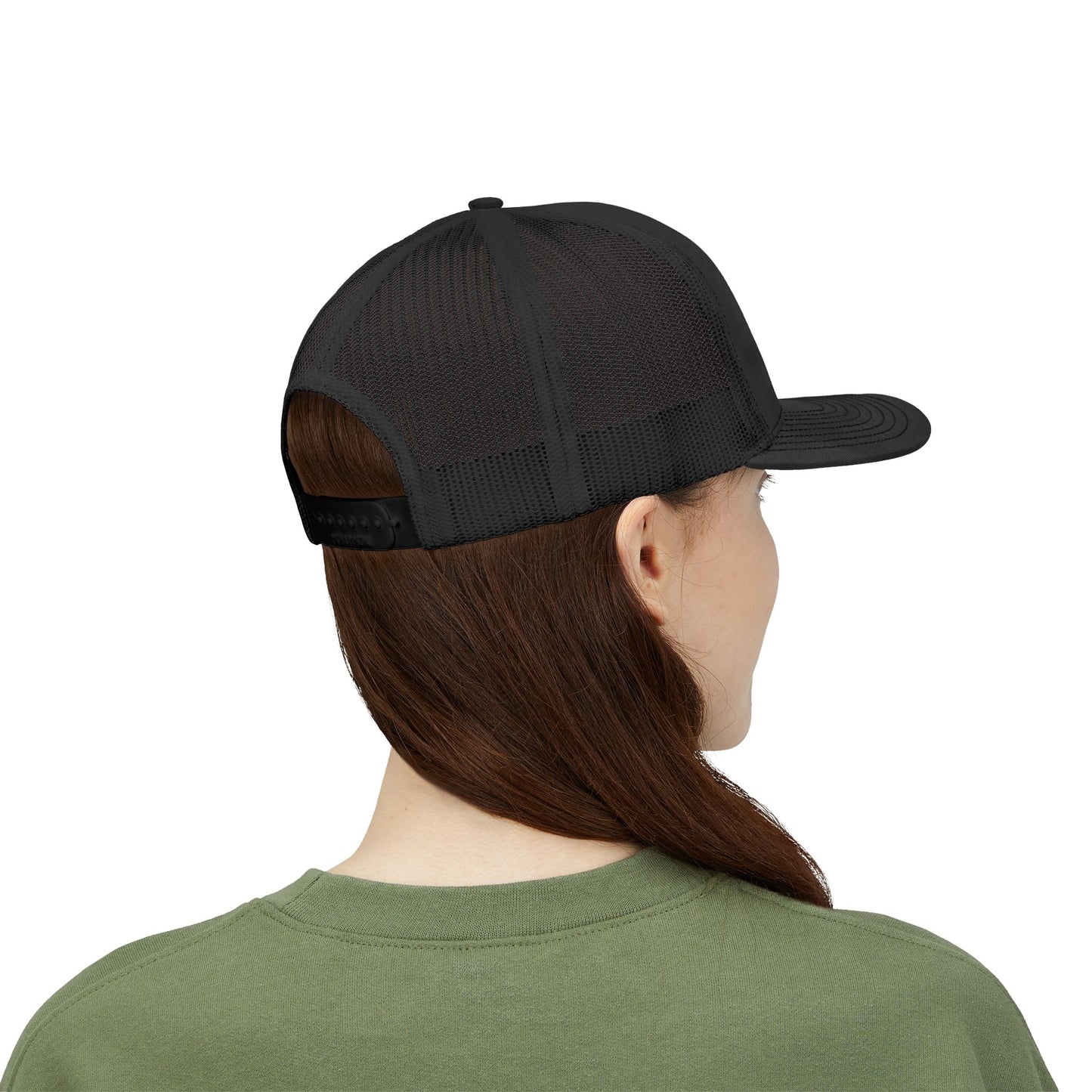 Trucker Cap — Distressed Round Patch 'Don't Ask Me' Vintage Logo