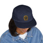 Embroidered Compass Badge 5-Panel Cap — Khaki Outdoor Adventure Hat