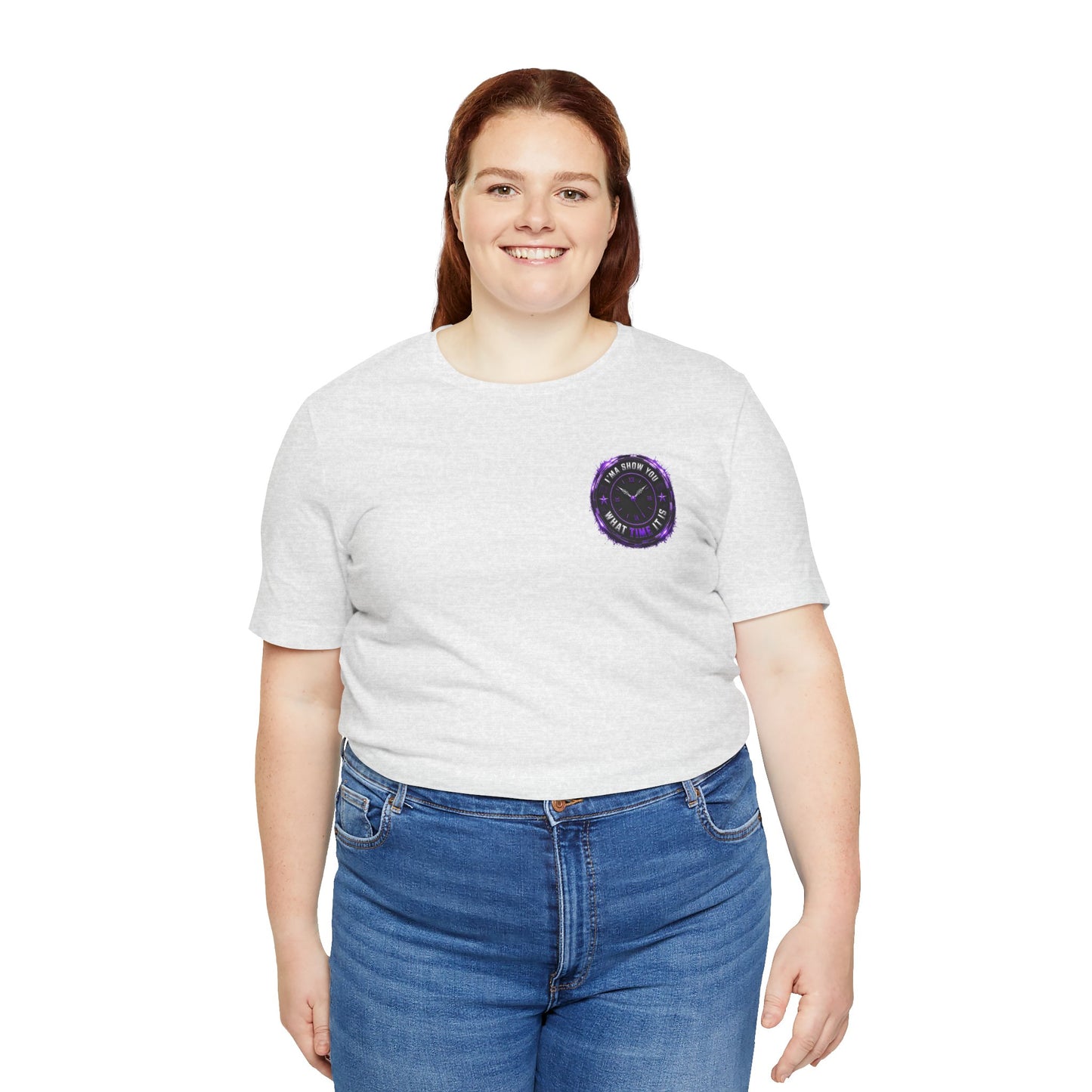 Pocket Cosmic Clock Tee — "Time to Glow" Graphic T‑Shirt