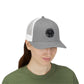 Trucker Cap — Distressed Round Patch 'Don't Ask Me' Vintage Logo