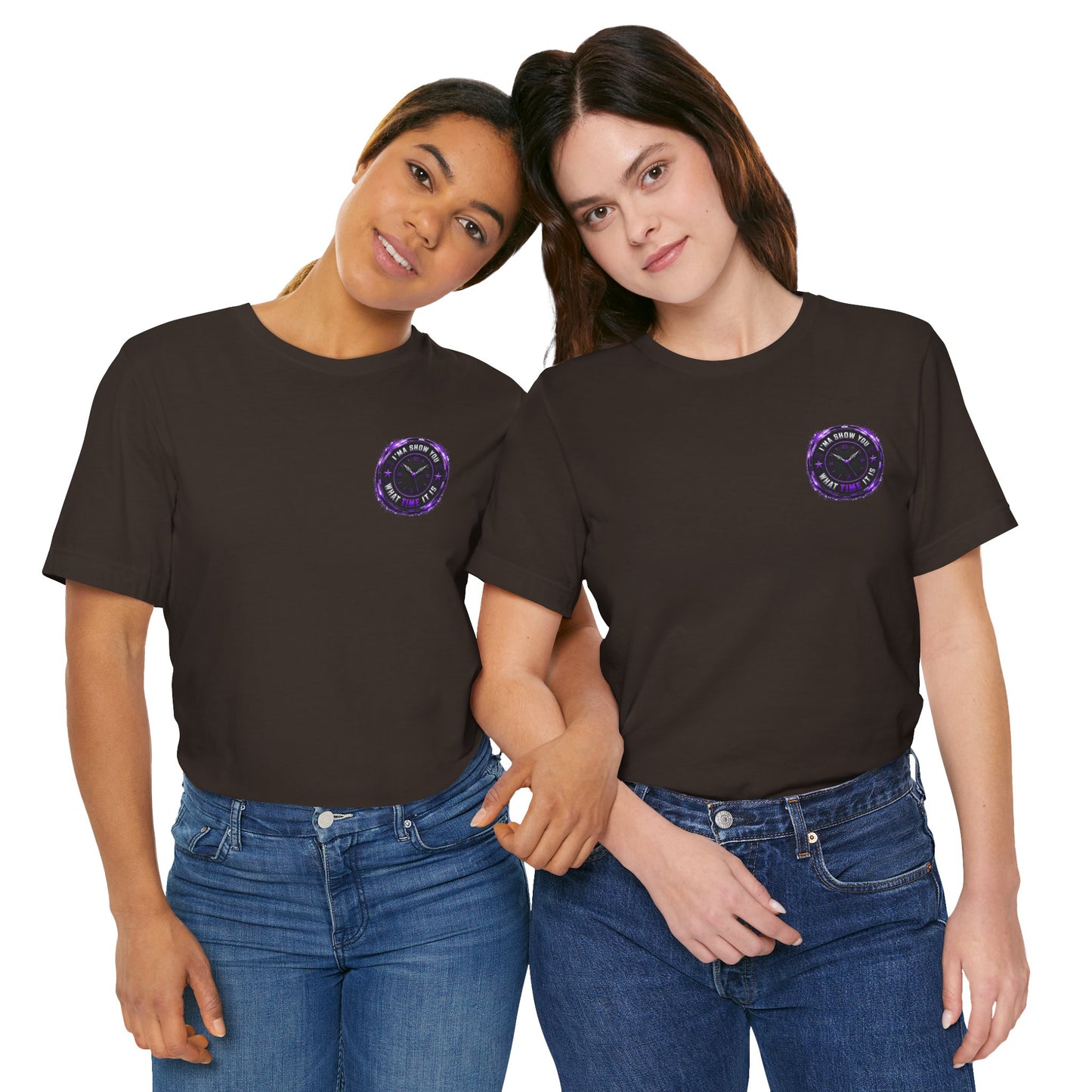 Pocket Cosmic Clock Tee — "Time to Glow" Graphic T‑Shirt