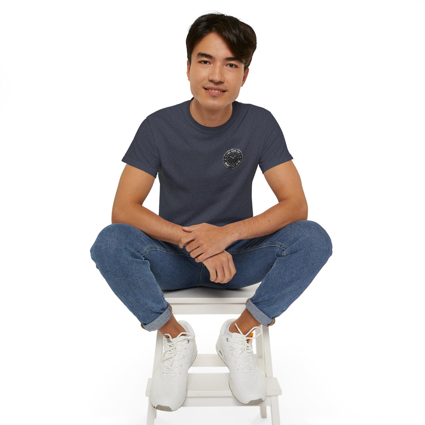 Surf Club Pocket Tee — Retro Wave Logo Cotton T-Shirt