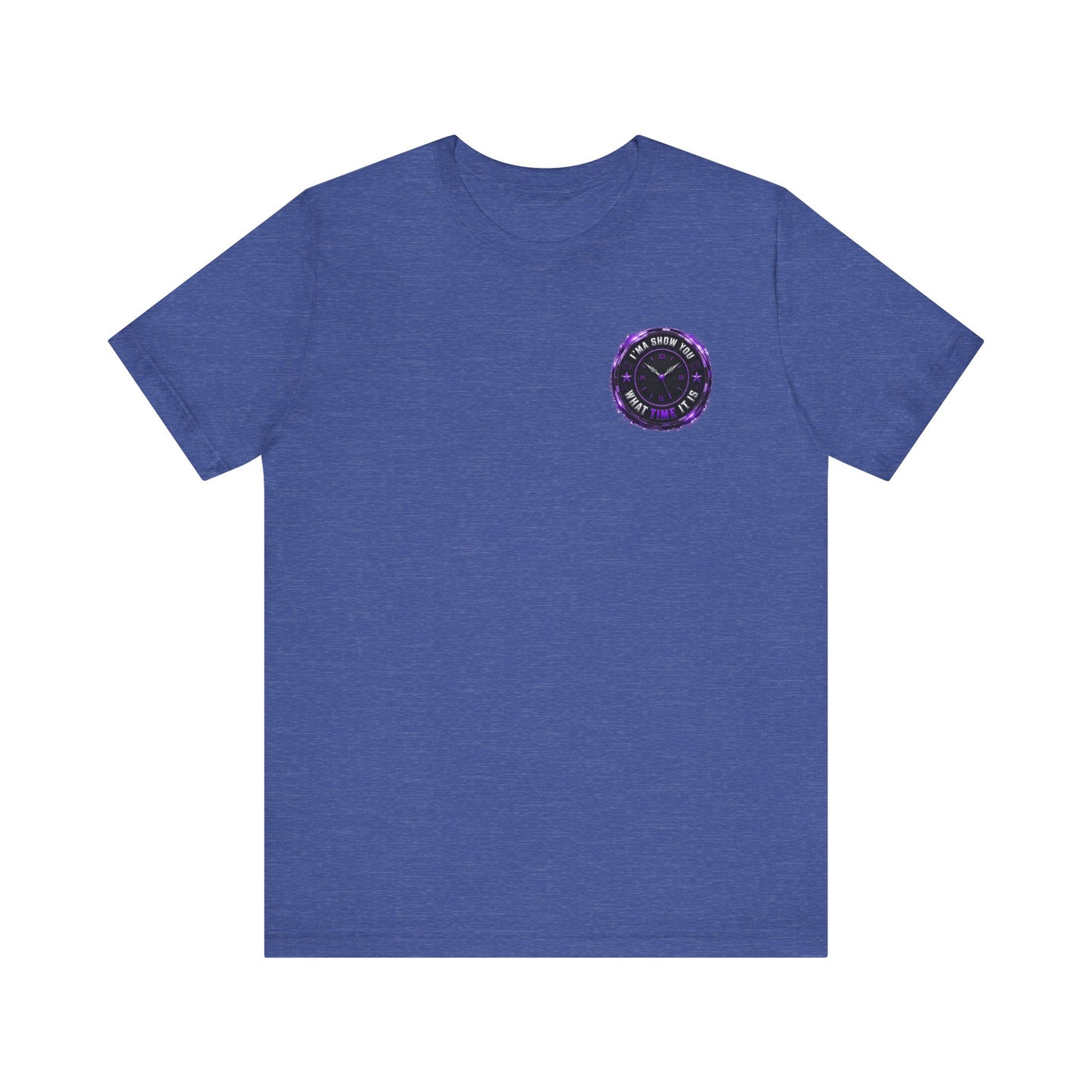 Pocket Cosmic Clock Tee — "Time to Glow" Graphic T‑Shirt