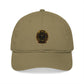 Embroidered Sunflower Badge Organic Baseball Cap