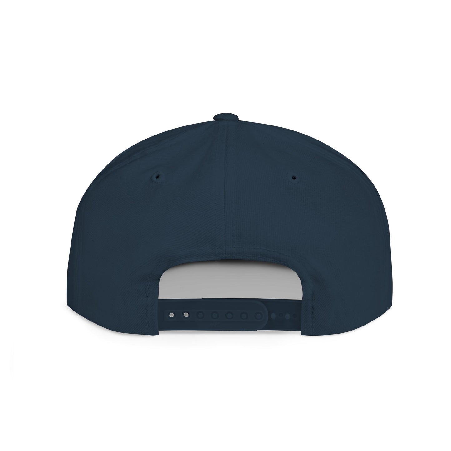 Snapback Hat — Gold Seal Clock Logo Flat Bill Cap