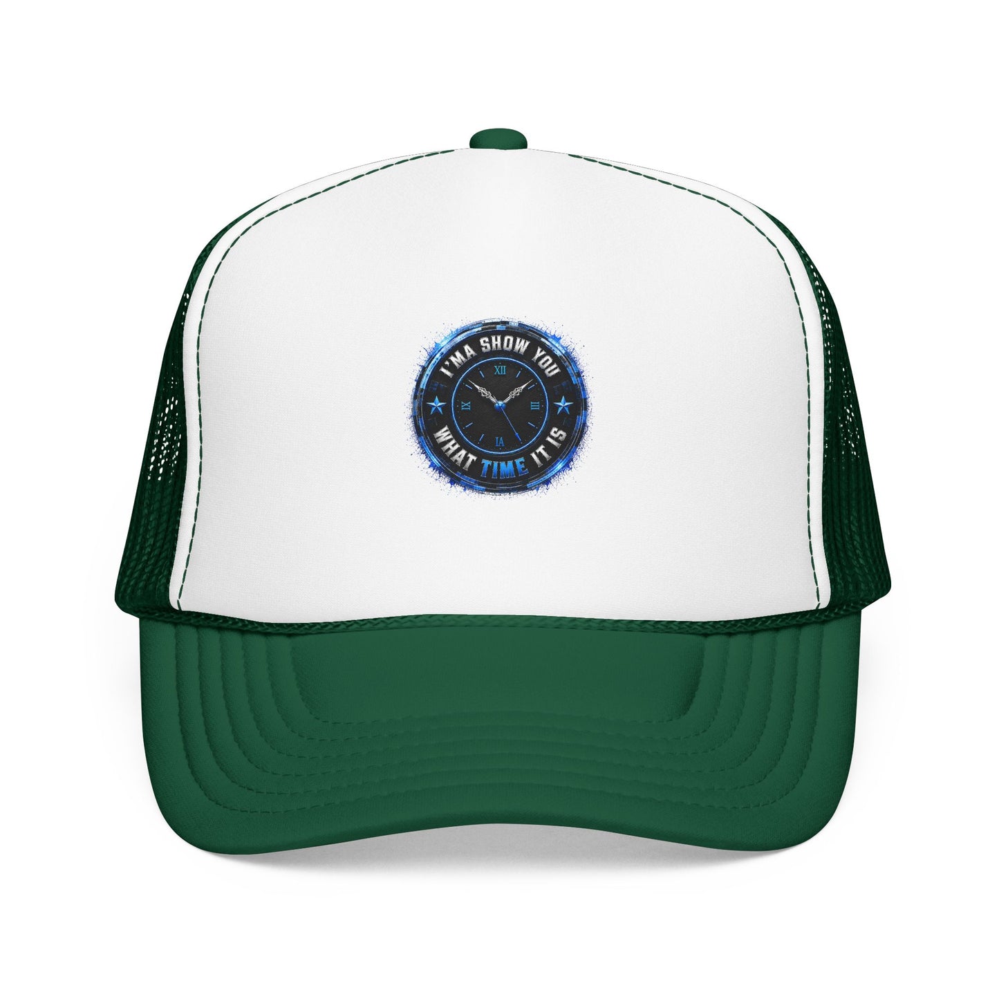 Retro 'Time Is What Time It Is' Foam Trucker Hat