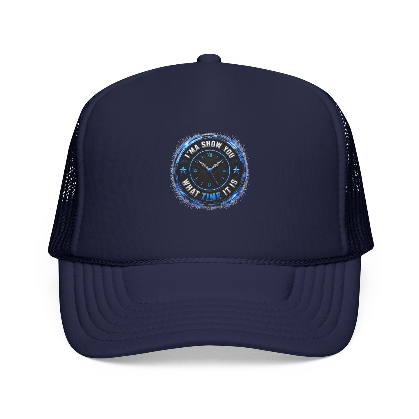 Retro 'Time Is What Time It Is' Foam Trucker Hat