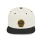 Snapback Hat — Gold Seal Clock Logo Flat Bill Cap
