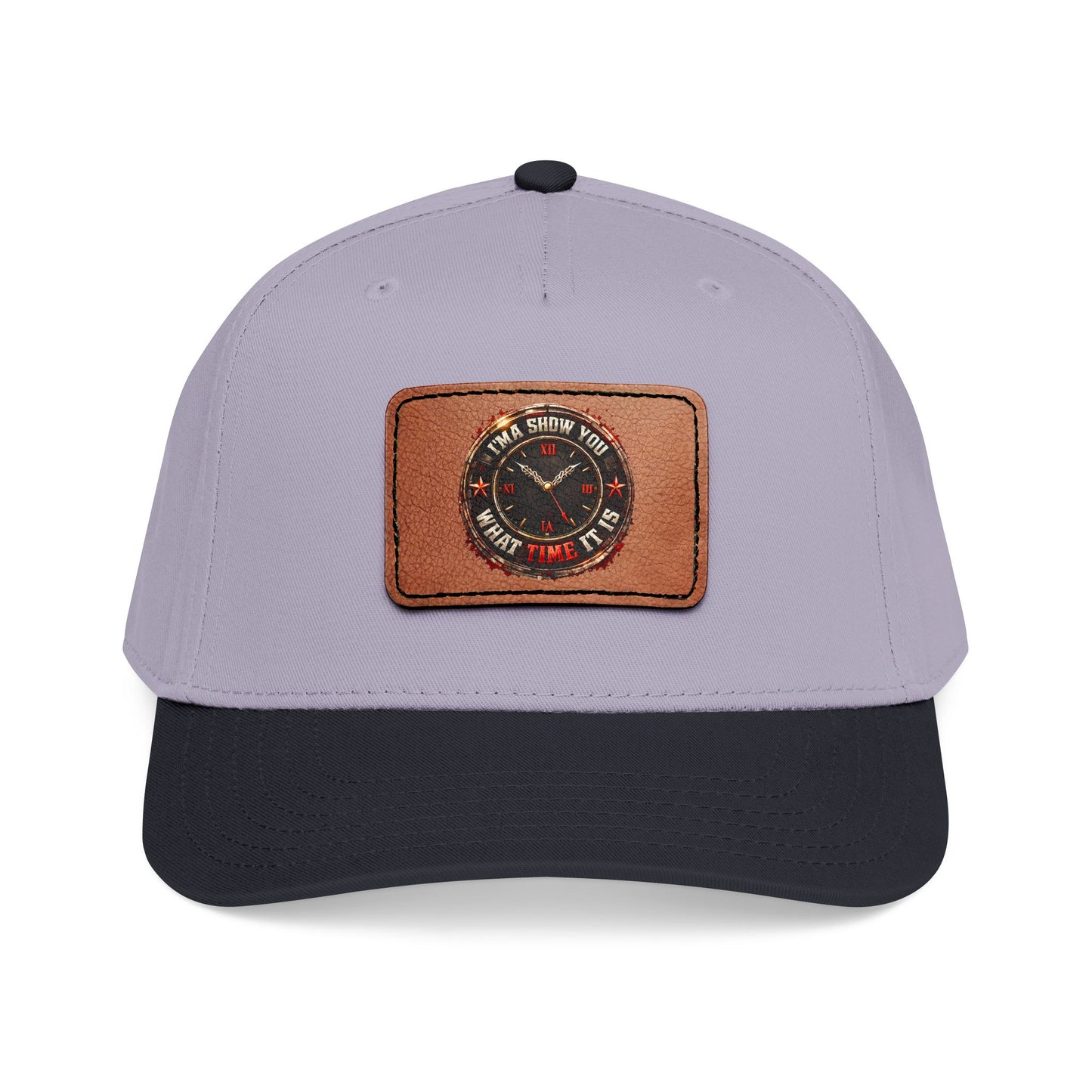 Vintage Compass Leather Patch Baseball Cap