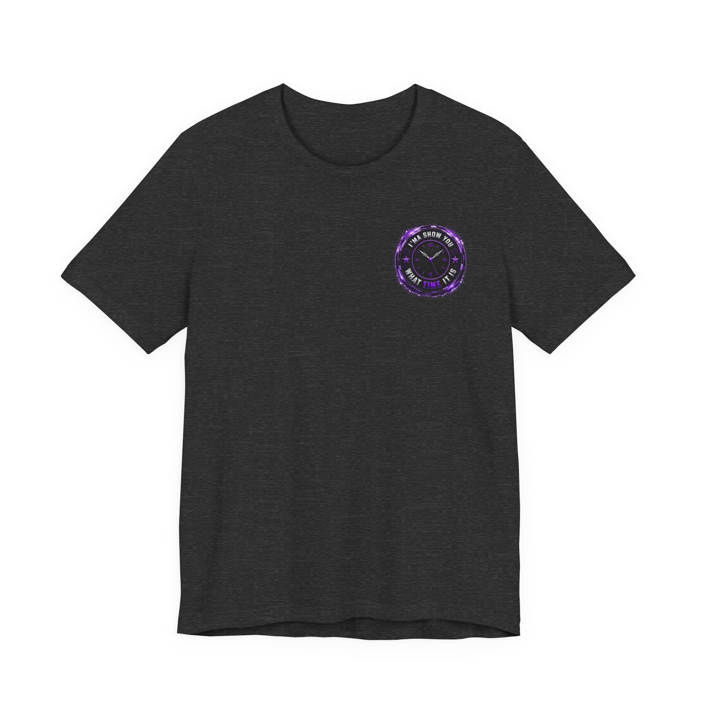 Pocket Cosmic Clock Tee — "Time to Glow" Graphic T‑Shirt