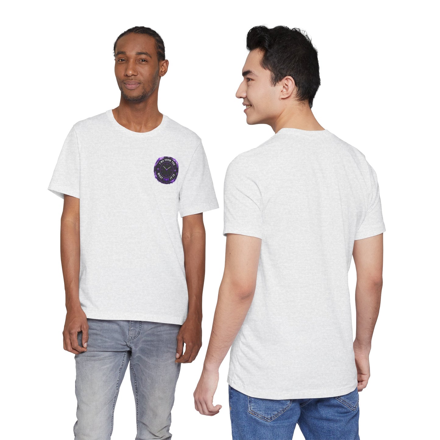 Pocket Cosmic Clock Tee — "Time to Glow" Graphic T‑Shirt