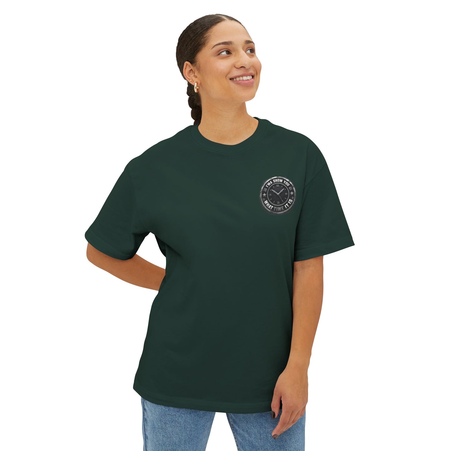 Vintage Patch Logo Tee — Minimal Chest Emblem Casual T‑Shirt