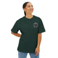 Vintage Patch Logo Tee — Minimal Chest Emblem Casual T‑Shirt
