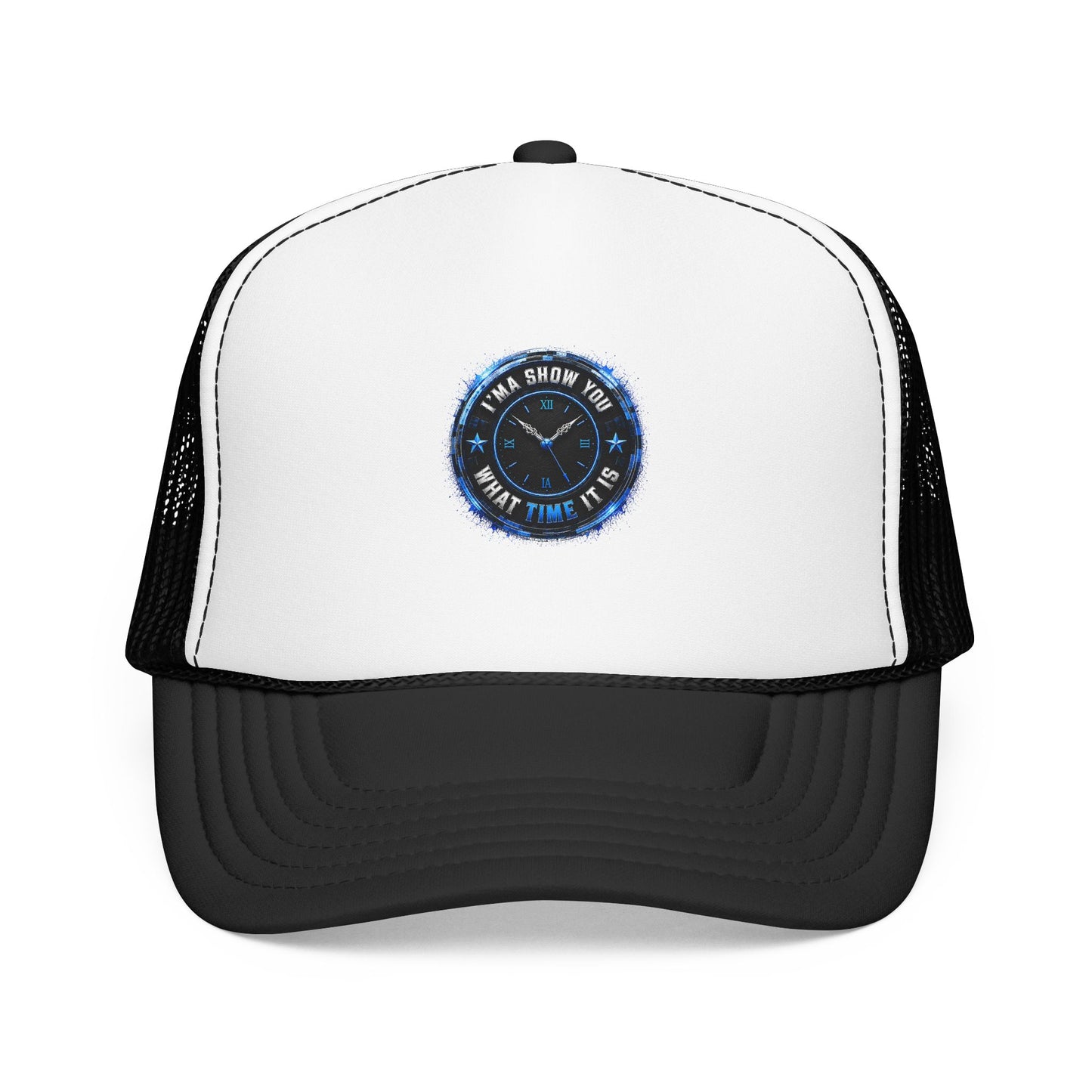 Retro 'Time Is What Time It Is' Foam Trucker Hat