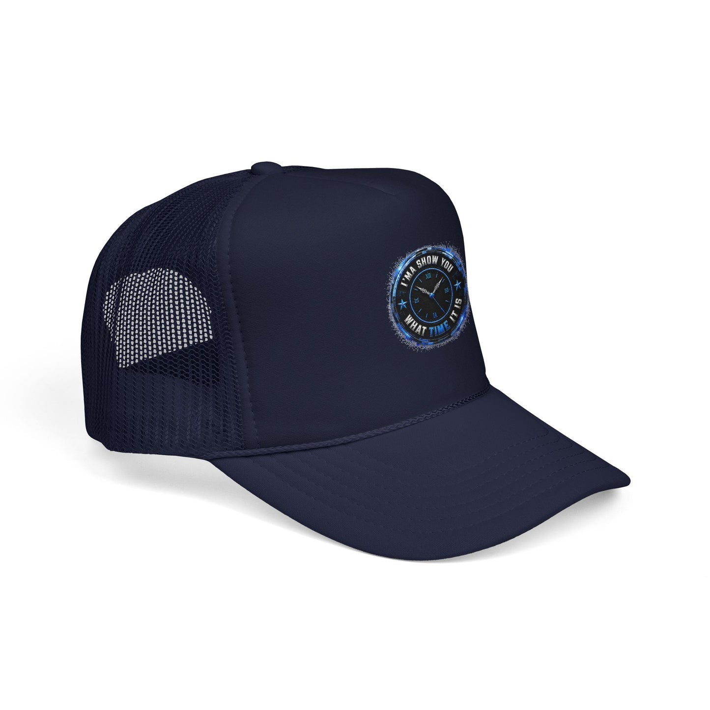 Retro 'Time Is What Time It Is' Foam Trucker Hat