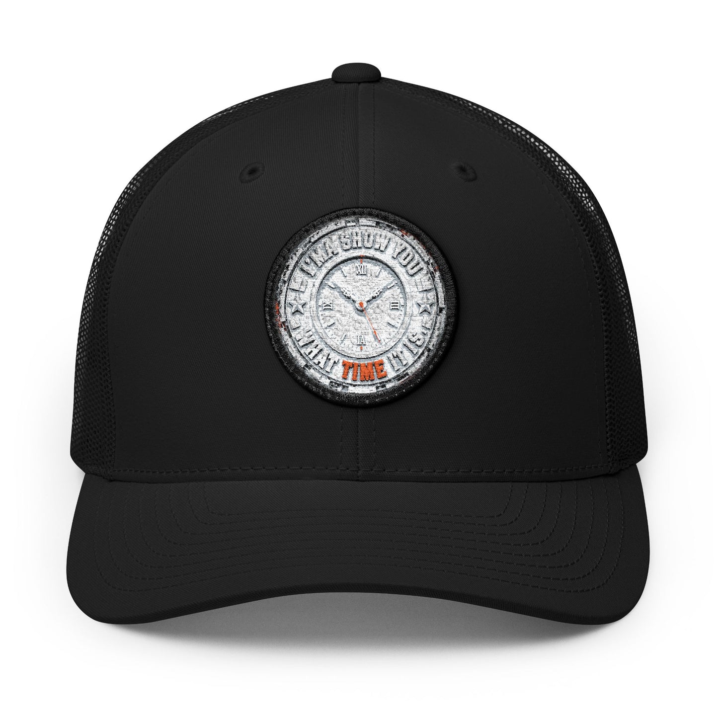 Trucker Cap — Embroidered Diamond Watch Patch Snapback