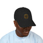 Embroidered Sunflower Badge Organic Baseball Cap