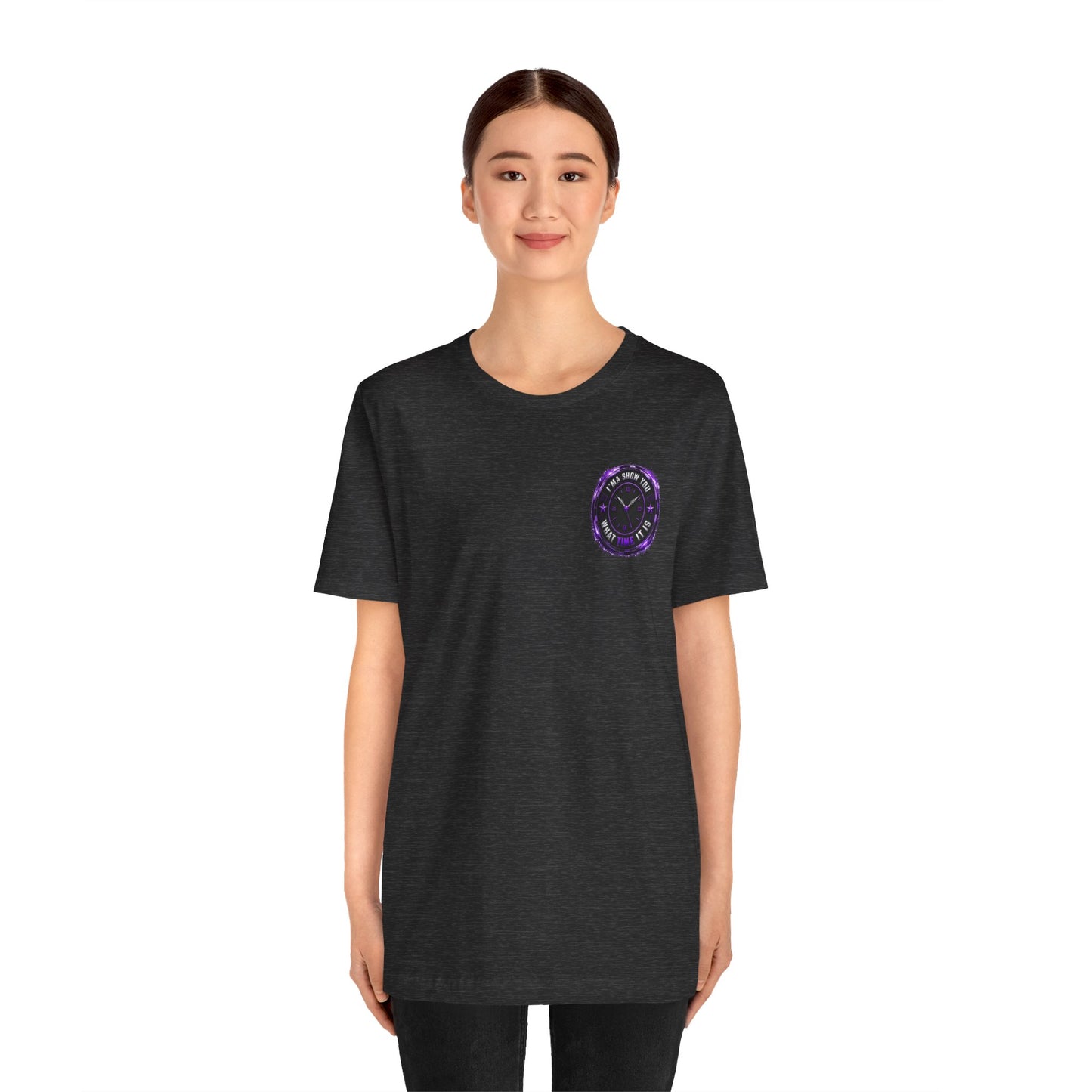 Pocket Cosmic Clock Tee — "Time to Glow" Graphic T‑Shirt