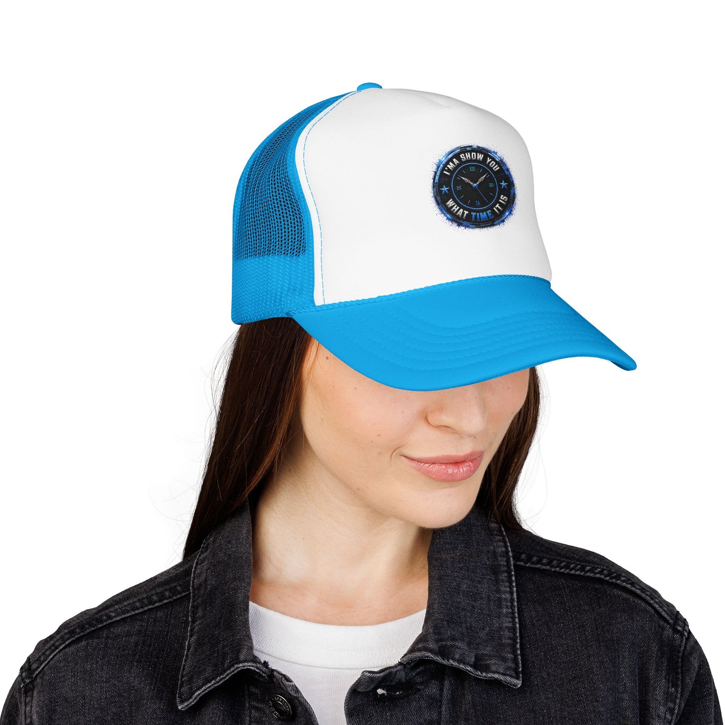 Retro 'Time Is What Time It Is' Foam Trucker Hat