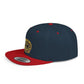 Snapback Hat — Gold Seal Clock Logo Flat Bill Cap