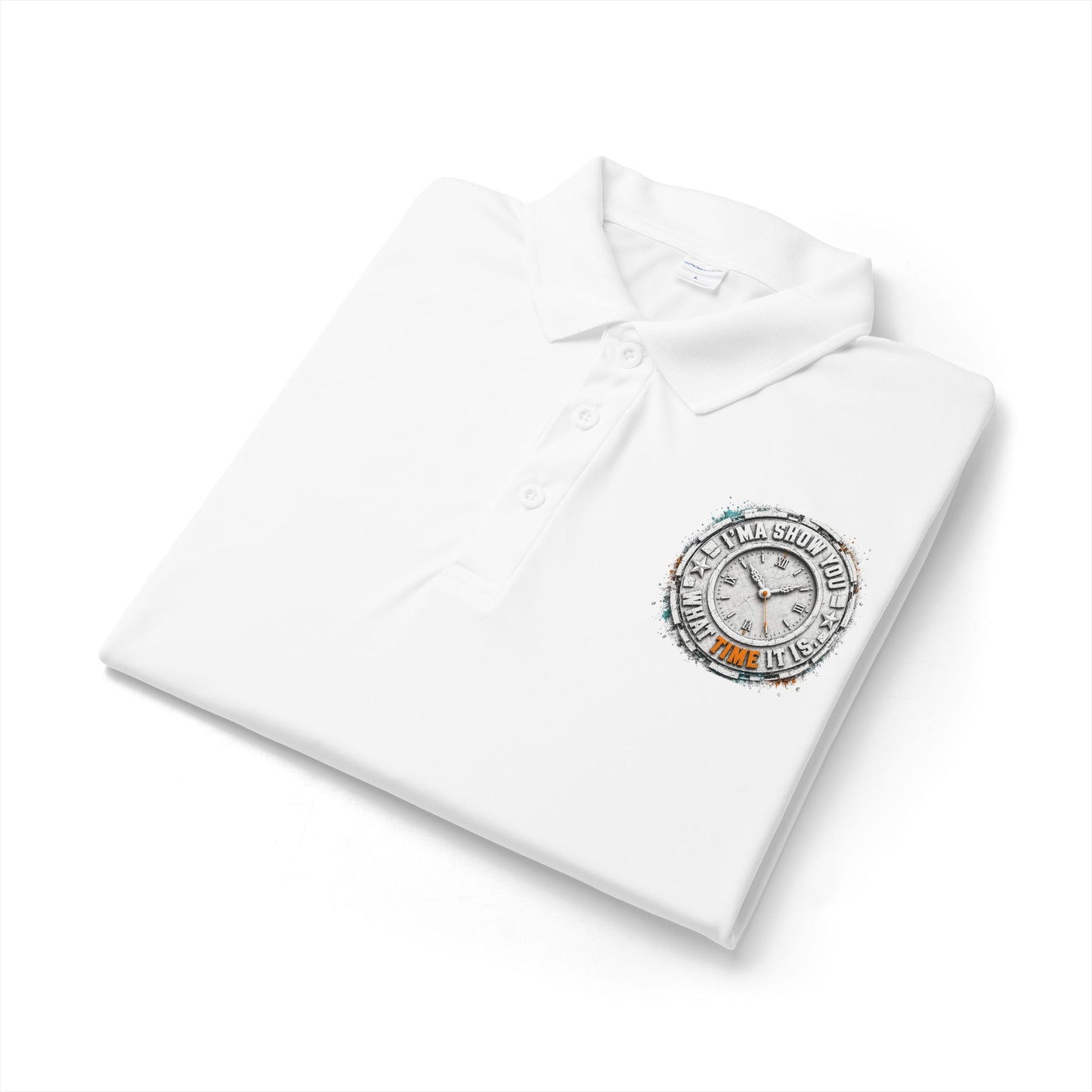 Embroidered Compass Logo Polo — Sport Performance Short-Sleeve