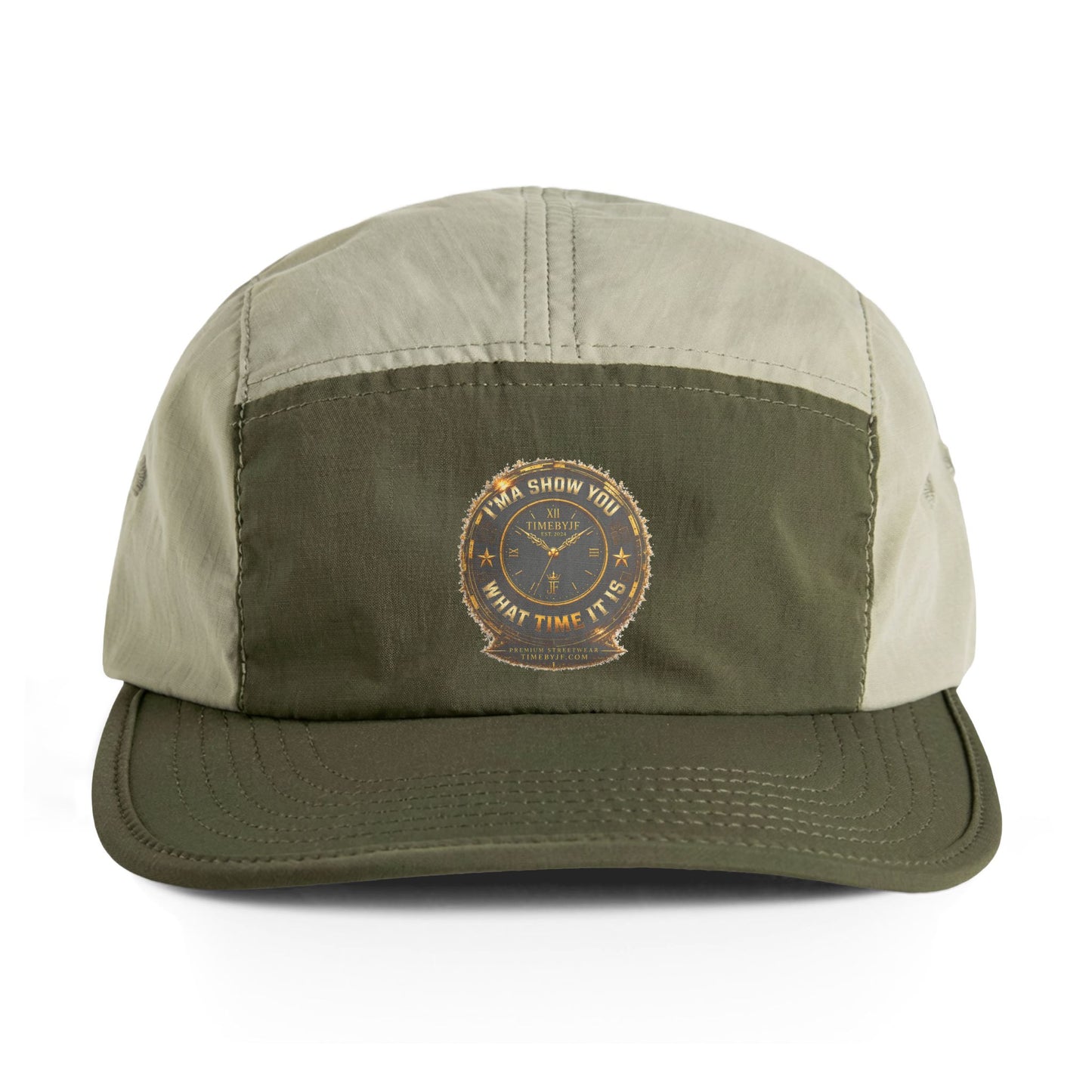 Nylon Two-Tone Cap — Vintage Compass Patch