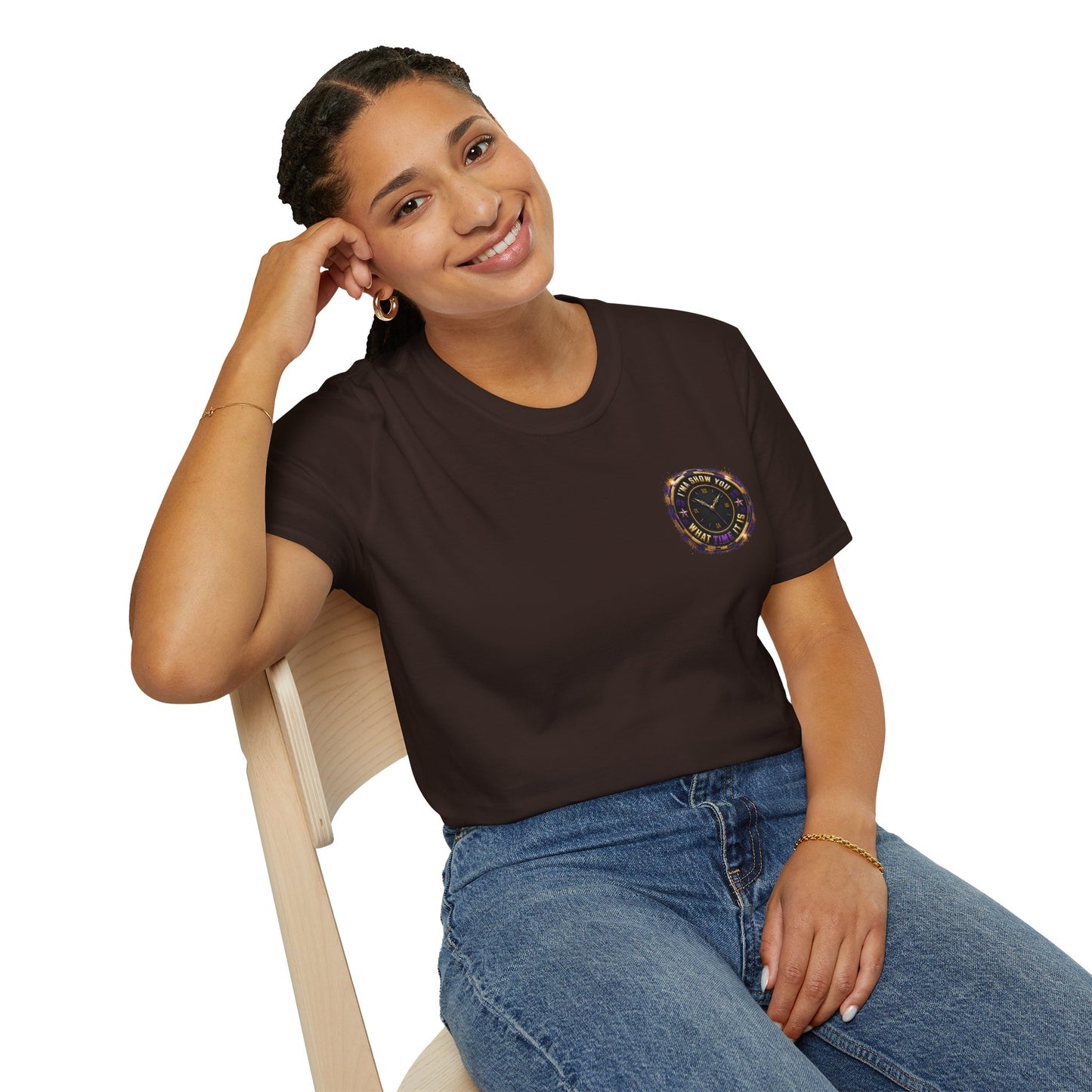 Astrology Clock Tee — "The Stars Know Time" Minimal Horoscope T-Shirt