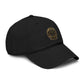 Washed Cotton Baseball Cap with Vintage Compass Patch - Adventure Travel Hat