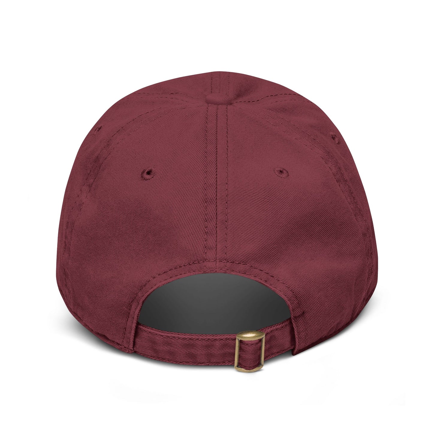 Washed Cotton Baseball Cap with Vintage Compass Patch - Adventure Travel Hat