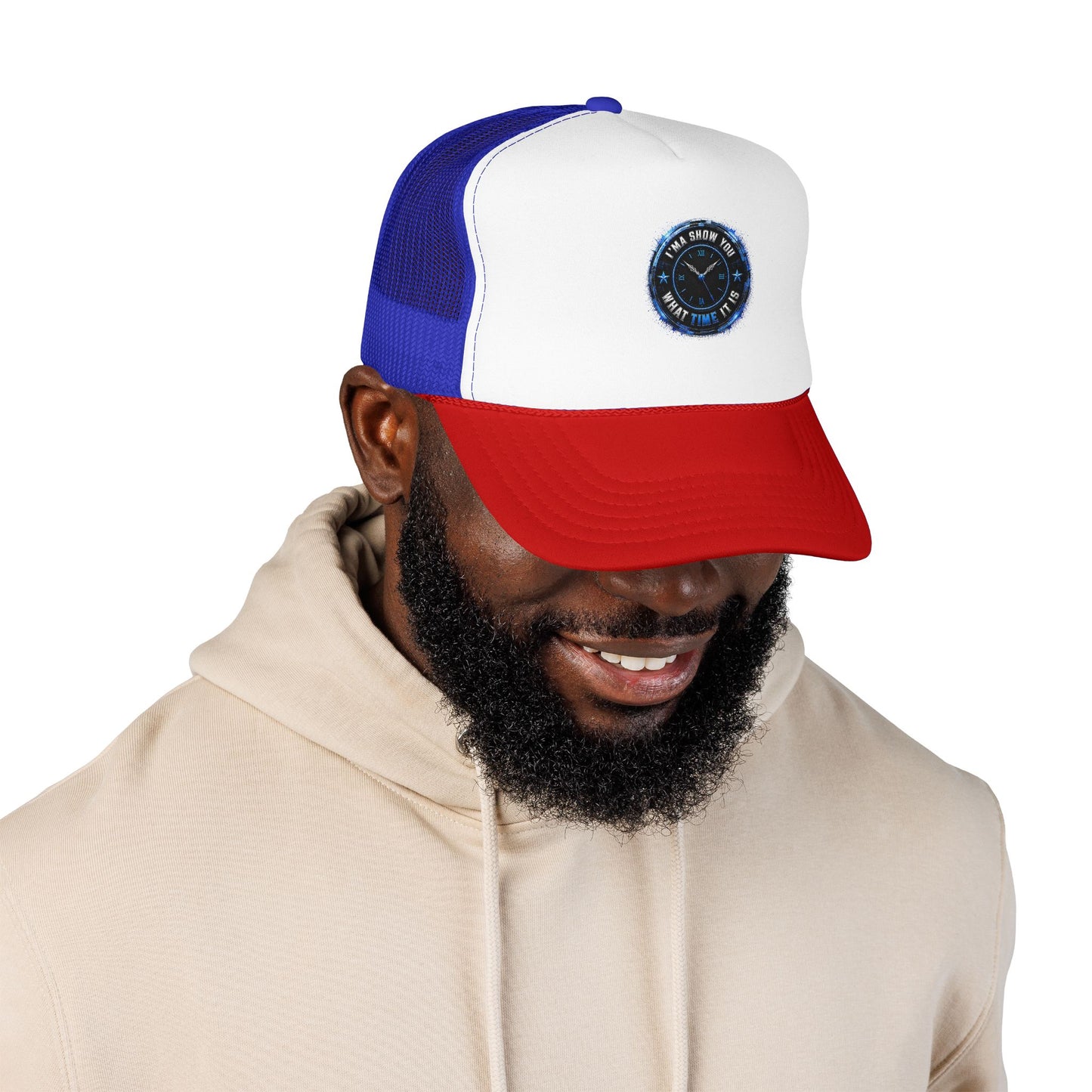 Retro 'Time Is What Time It Is' Foam Trucker Hat