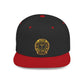 Snapback Hat — Gold Seal Clock Logo Flat Bill Cap