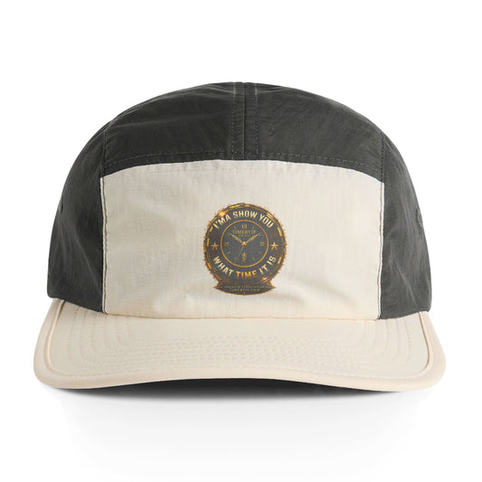 Nylon Two-Tone Cap — Vintage Compass Patch
