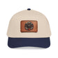 Vintage Compass Leather Patch Baseball Cap